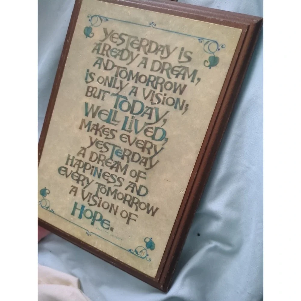 Vtg Wood Plaque, Jerry Schultz Co. Handcrafted, Friendship, 70s, Arabian Proverb